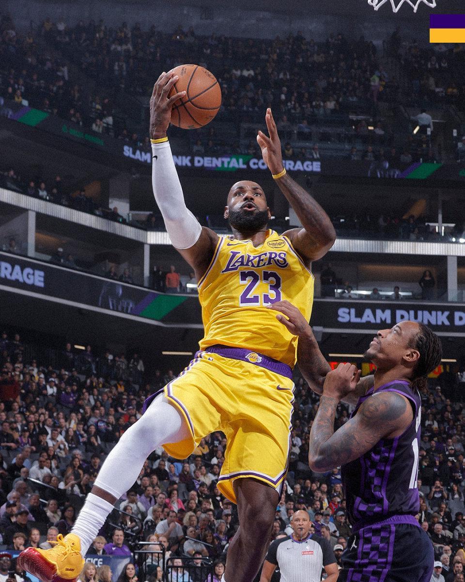 发现半岛体育-112-124！东契奇42+7+8难救主，詹姆斯22分，湖人不敌国王遭3连败